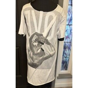 Rare VTG Departed Tee Shirt Dress Double Layer Tunic Size Small Dark Academic